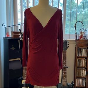 Vince Camuto Red Wine Tunic/Minidress. Size PM.